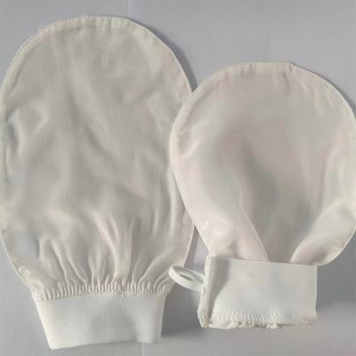 100% Hodvábna Exfoliačná Uteráčik na Umývanie Tváre Krásy Mäkká Exfoliačná Pokožka Kúpeľová Drsná Špongia Hodvábne Kúpeľové Rukavice na Umývanie Tváre