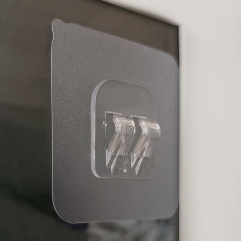 500PCS Transparent Hanging Shelf Hooks Wall Storage Rack Fixing Patch Strong Self-Adhesive Snap For Kitchen Bathroom Gadgets