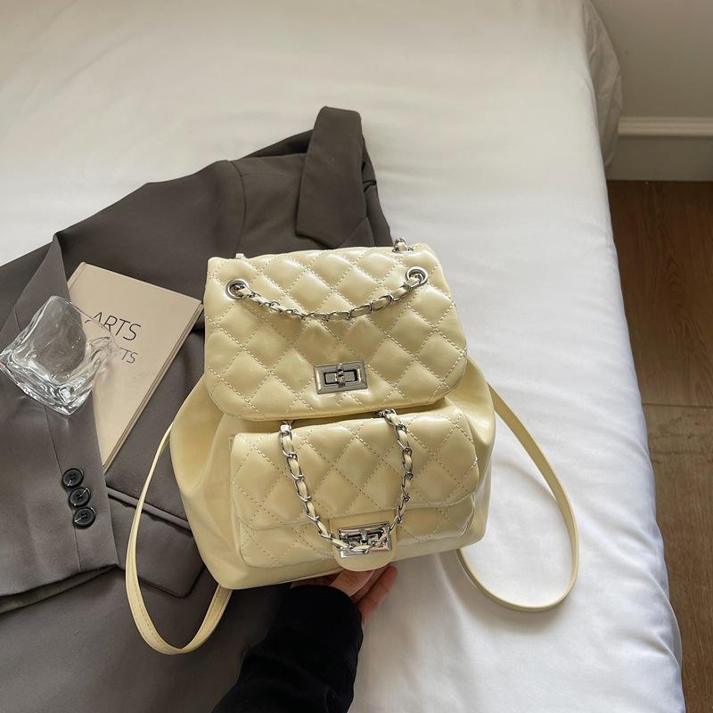 Korean niche chain lightweight small backpack women's 2025 summer new student commuting oblique span bag high value bag