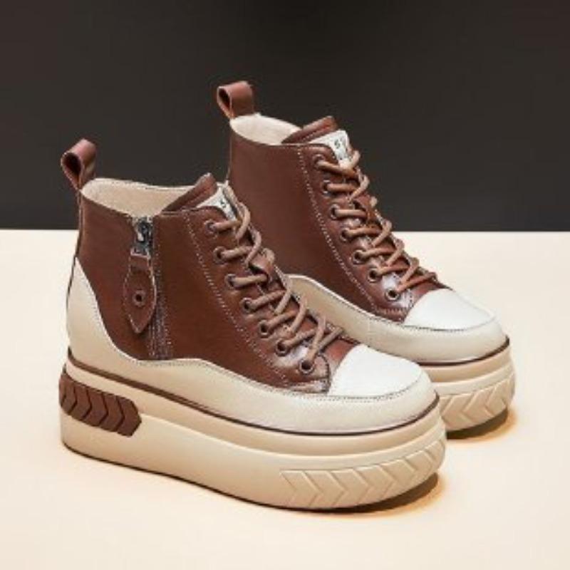 High-Top Schuhe - Neuer Herbst-Winter-Stil Vielseitige Einzelne Schuhe, Sportliche und Lässige Sneaker für Damen