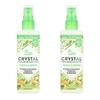 Crystal Mineral Deodorant Vanilla Jasmine Spray 118ml 2 Pcs Aluminum-Free Care