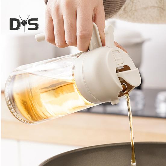 Pulverizator de ulei pentru gătit Dozator de ulei 2 în 1 Flacon pulverizator de sticlă de 500 ml/17 oz cu turnător Pulverizator de ulei reutilizabil de calitate alimentară pentru bucătărie, salată, prăjirea grătarului