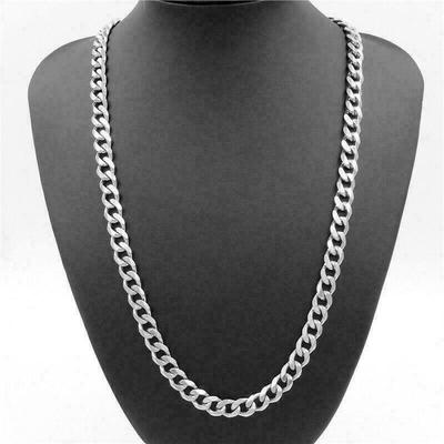 Einfache Titanstahl Herren Halskette Gedrehte Stückkette Edelstahl Damen Beliebt Allround Dicke Kette