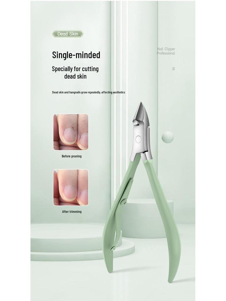 Portable Nail Care Set: Slant Clipper, Ear Pick & Dead Skin Scissors