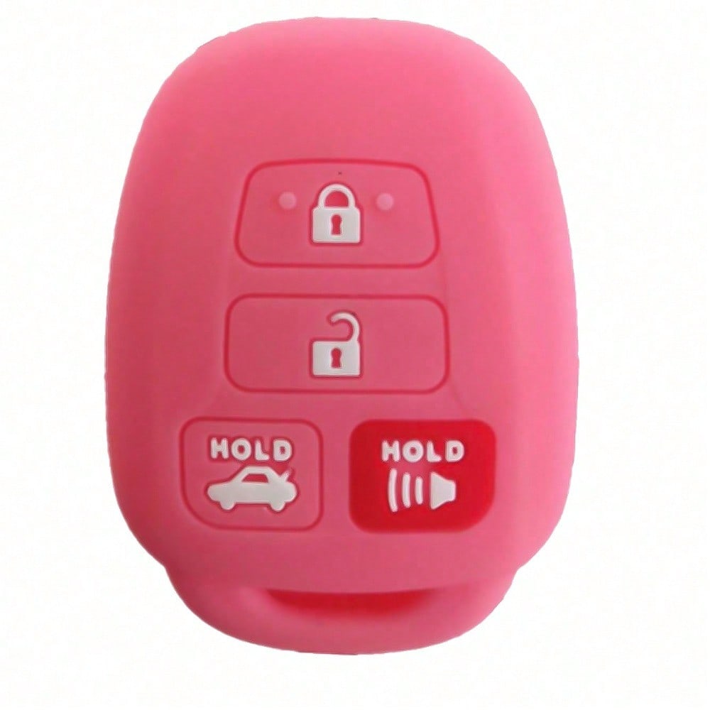 

Силиконовый чехол для ключа-брелока, совместимый с HYQ12BDM HYQ12BEL HYQ12BDP Toyota Avalon Camry Corolla Highlander Rav4 Yaris Scion FR-S розовый