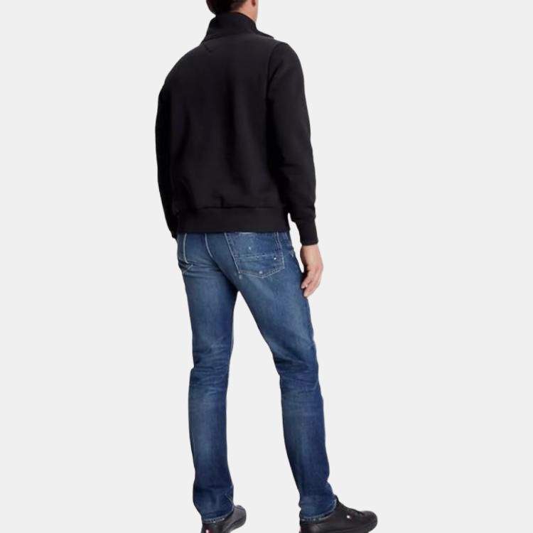 Tommy Hilfiger Solid Color Stand Collar Loose Long Sleeve Sweatshirt Men Sweatshirt 78J8233-BDS