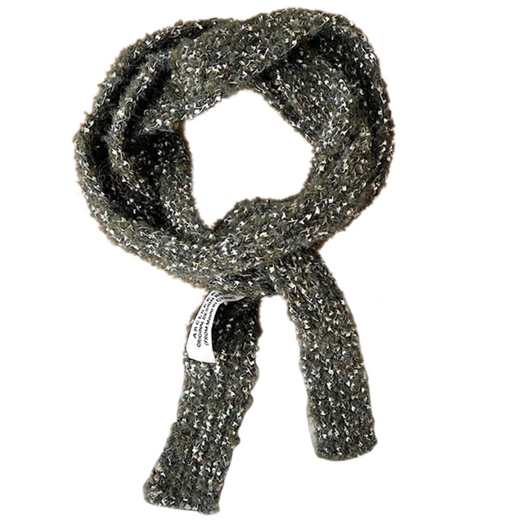 Knit Scarf for Women Long Skinny Belt Necktie Neck Scarf Girls Photo Props Long Neckerchief Skinny Scarf Necktie