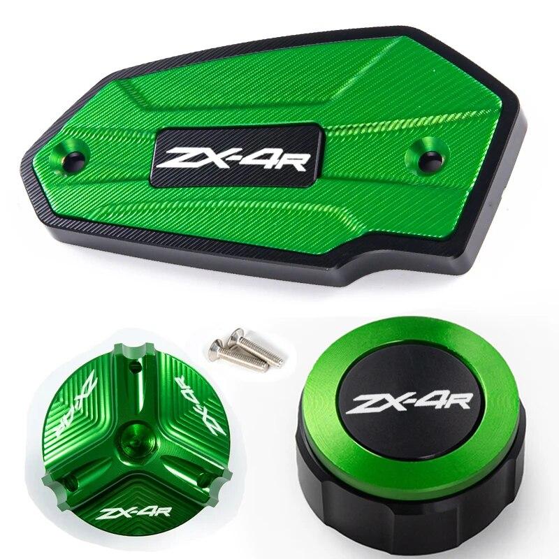 For Kawasaki Ninja ZX4RR ZX4R ZX-4R RR 2023 Motorcycle Front and Rear Brake Fluid Cap Protection and Filler Cap Accessories