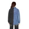 Women's Loose Colorblocking Lapel Denim Jacket