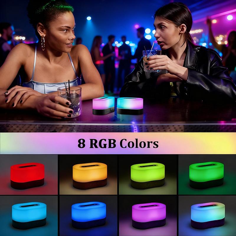 Adjustable Brightness Mini Magnetic Warm White Touch Control LED Desk Night Light Function for Dining Table Atmosphere Lighting