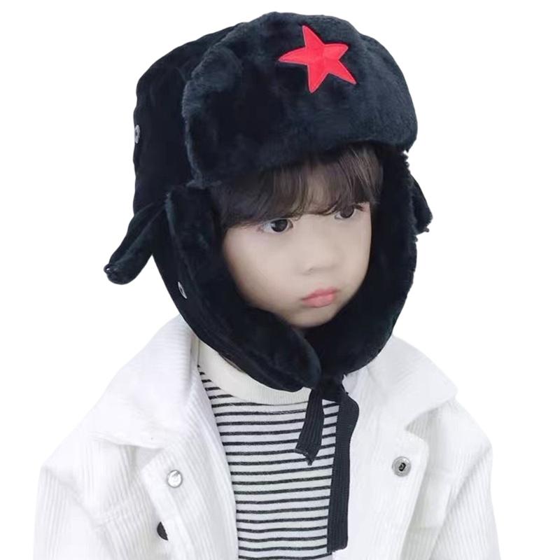 Russian Hat Autumn And Winter with Earflaps Cosplay Hat Winter Picture Props Thick Faux Fur Thicken Bucket Hat