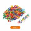 35/70PCS Multicolor Geometric Linking Chains Multi-function Chain Buckle Ring  Kids Toy