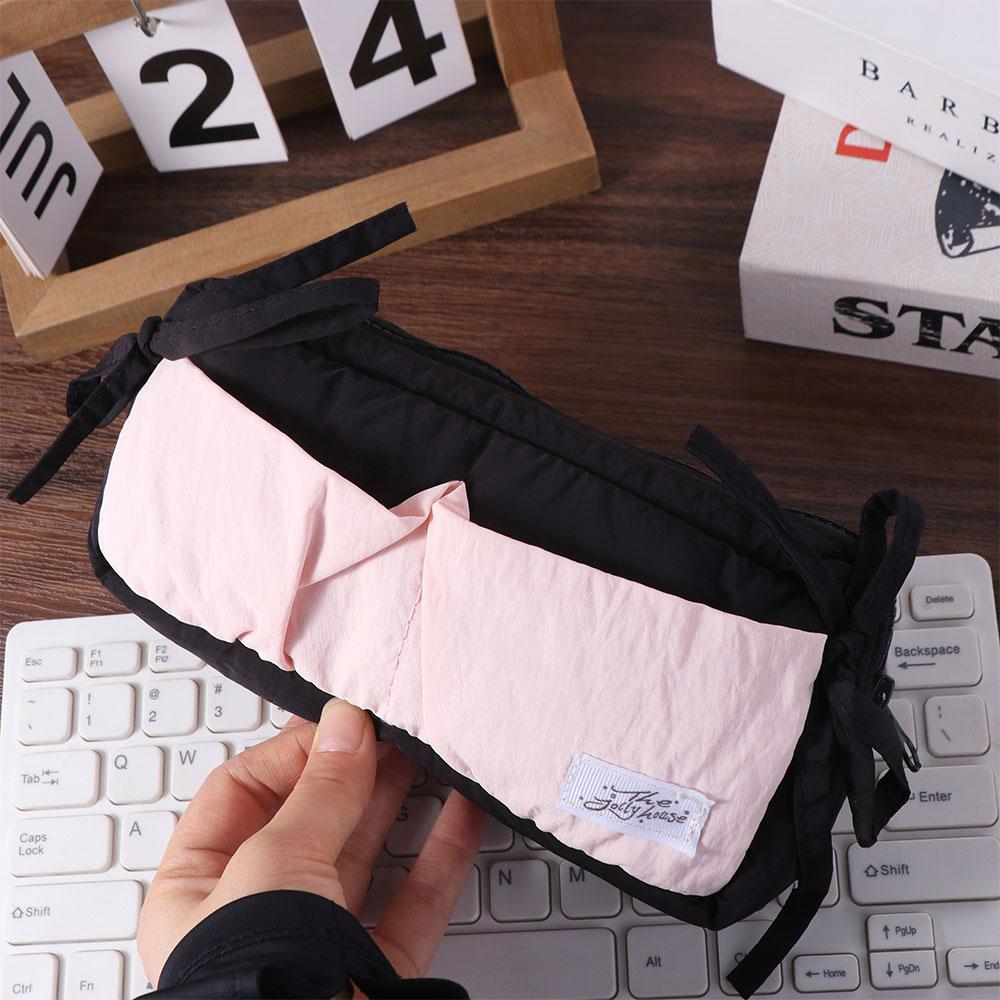 Bowknot Korean Pencil Case Desktop Storage Ins Pencil Pouch Y2K Bow Stationery Bag  Children