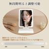 Garvee Actress Mirror with LED Tabletop Makeup Folding Mirror with 10x Magnification Mini Stepless 3 Color Adjustable Angle Light, Mirror, Mirror,
