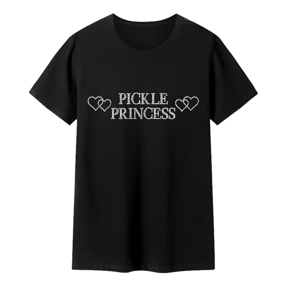 

Футболка с графическим принтом Pickle Princess. Забавная рубашка Pickle Princess. Модные футболки с круглым вырезом и короткими рукавами. Топы. XX-Large чёрный