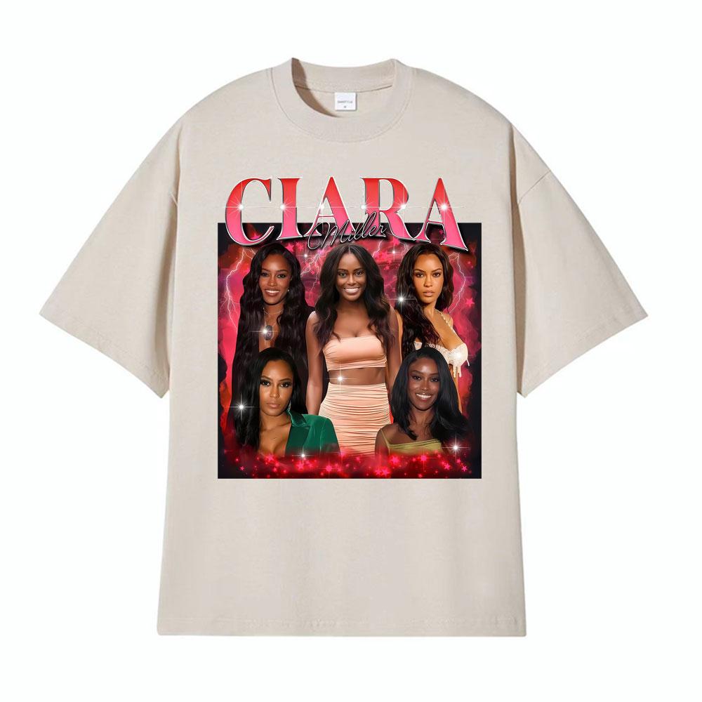 

Ciara Miller Retro 90s Printed Tee Shirt Unisexs Women Harajuku Fashion 100 Cotton T Shirt Summer Casual High Street Tshirt Tops 4XL