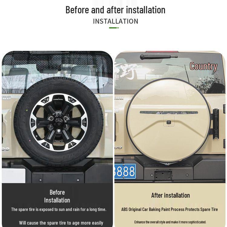 Wey Brand Tank 300 Stainless Steel Off-Road Spare Tire Cover