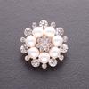 5Pcs Luxury Rhinestone Pearl Flower Shirts Buttons Fashion Bridal Wedding Dresses Decorative Buttons Sewing Apparel Accessories