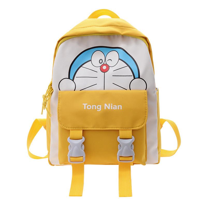 Adorable Cartoon Canvas Backpack For Kids Breathable Waterproof Anti-shock
