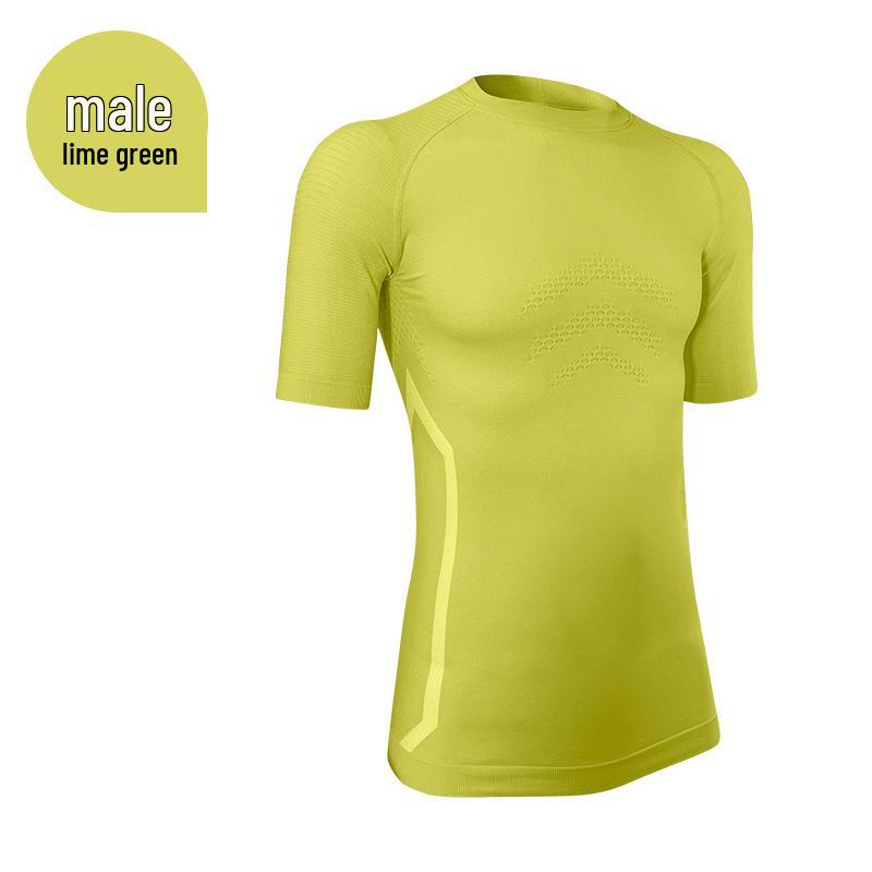 Quick-Dry Compression T-Shirt: Plus Size Unisex Short Sleeve for Outdoor Running & Fitness