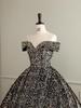 Cross-border Shiny Pitaya Puffy Skirt Wedding & Evening Gown