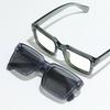 Men's Women's Fashion Square Myopia Hyperopia Glasses Photochromic Optics Prescription Glasses Anti Blue Light Filter Glasses