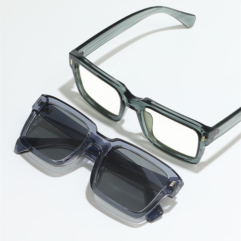 Men's Women's Fashion Square Myopia Hyperopia Glasses Photochromic Optics Prescription Glasses Anti Blue Light Filter Glasses