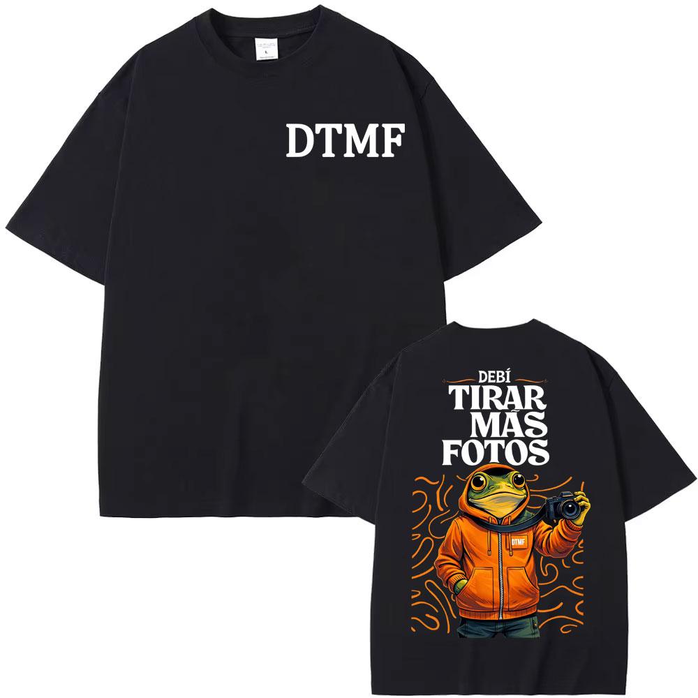 Rapper Debi Tirar Mas Fotos DTMF 2026 Merch Tee Shirt Summer Vintage High Quality T Shirt Unisex Women Short Sleeve Cotton Tshirts