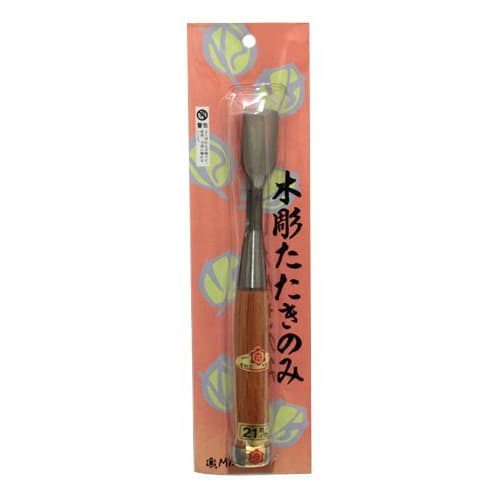 Akira Miki Wood Carving Chisel, Shallow Round, 21mm