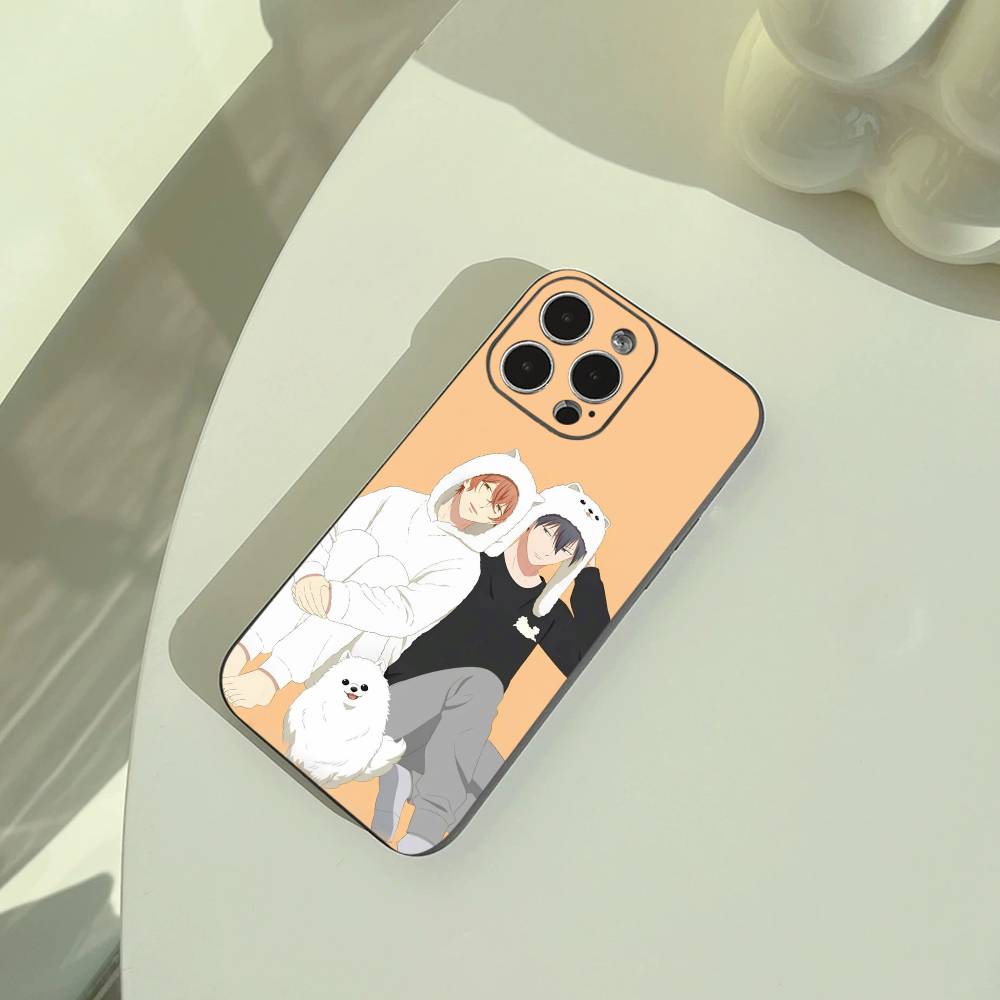 Given- BL- Anime Ritsuka Mafuyu Sato Phone Case For iPhone 17,16,15,14,13,12,11 Pro Max,16Plus,XS Soft Black Cover