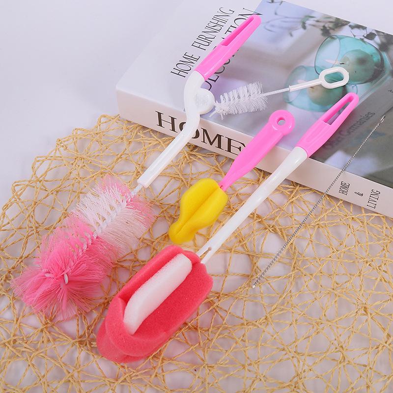 

Набор щеток для детских бутылочек 5 шт. Щетка для соски для младенца, вращающаяся на 360 градусов, чистящая губка, щетка для носика, чашки, соски, трубочки, набор щеток для бутылочек, инструменты для чистки бутылочек розовый