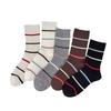 Wind Outfit Blogger Same Double-Needle Contrast Striped Socks Mid-Leg Socks Simple And Versatile Socks
