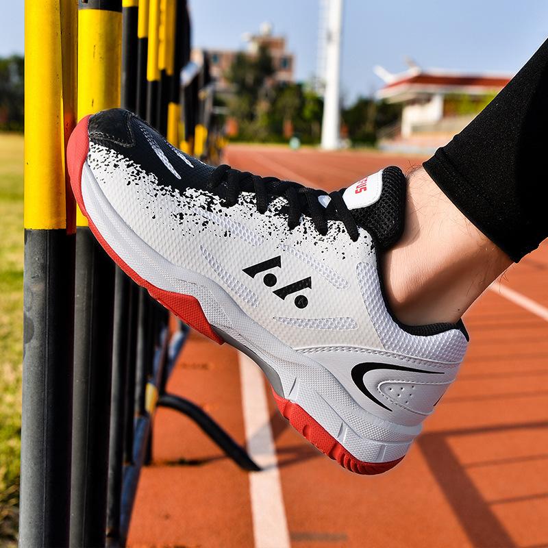 2026 LEFUS Black White Mens Badminton Sneakers Tennis Female Non-slip Outdoor Sports Training Athletics Sports Sneakers