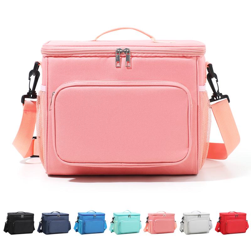 Portable Insulated Lunch Bag: Oxford Cloth, Handheld or Crossbody, Perfect for Picnics