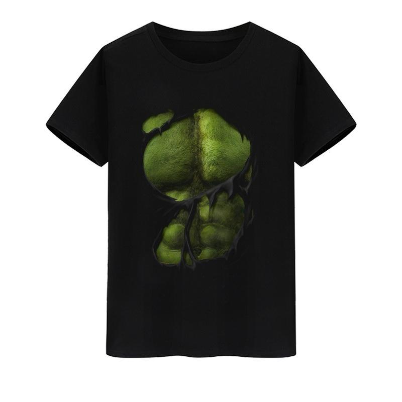 Genuine New High Quality Peripheral Avengers Hulk Hulk Printed T-Shirt Men's and Women's Loose Short Sleeves