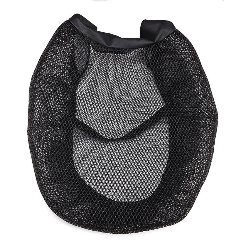 2Pcs Black Motorcycle Seat Cover Breathable Cooling Mesh Pad For BMW R1200GS ADV