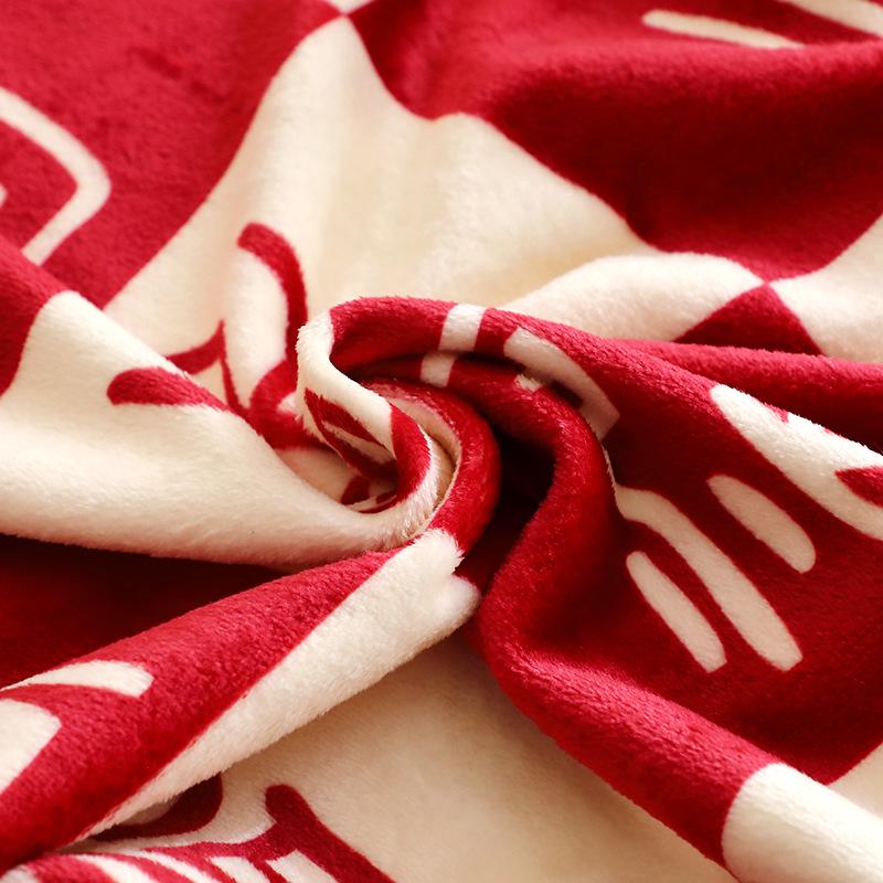 Hundred Blessings Wedding & Engagement Flannel Blanket - Cozy Gift for Office, Air Conditioning, or New Year Celebrations.