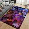 Cartoon Ghosts and Spirits Pattern Rug for Home Décor Suitable for Use As an Anti-slip Game Mat for Living Room and Bedroom Sofas