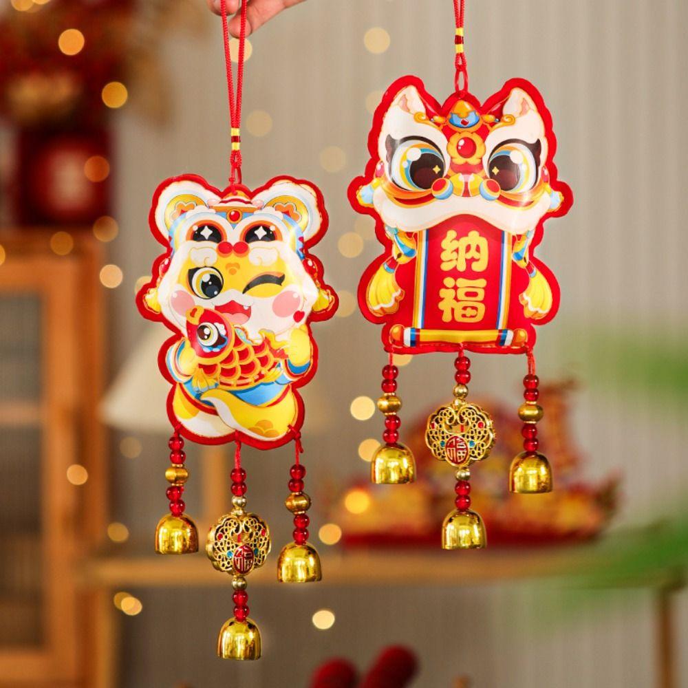 

Китайский 2025 год змеи счастливый кулон подвесной колокольчик удачи украшения настенный декор двери Style 2
