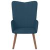 Relaxation Armchair Blue Velvet