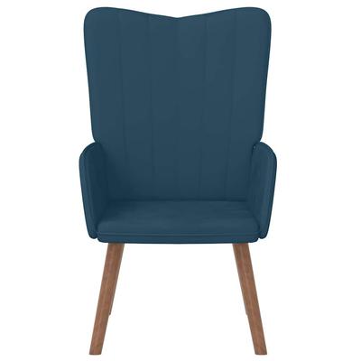 Relaxation Armchair Blue Velvet