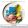 Vintage Art Printed Tire Cover With A Patchwork Style Featuring Colorful Elements, Made Of Polyester Fiber, Suitable For Various