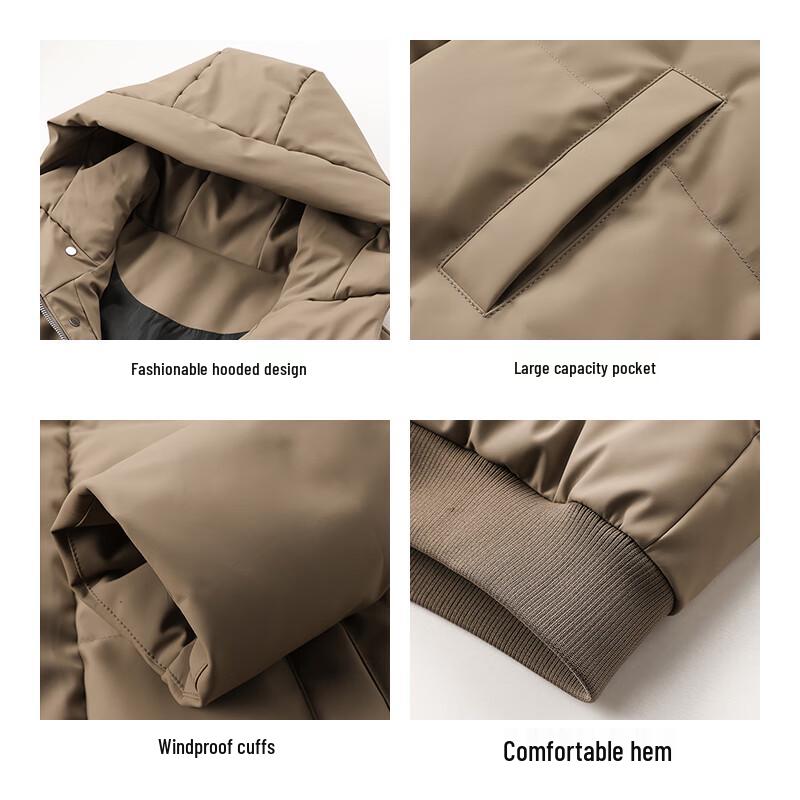 Jeep Men's Hooded Winter Cotton Jacket