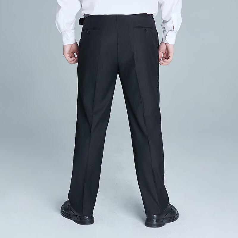 Men's Plus Size Business Casual Straight-Leg Trousers