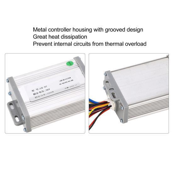 36V 1000W Brushed Controller and Foot Throttle Pedal Assembly Electric Bicycle Tricycle Scooter Speed Control Conversion Kit 