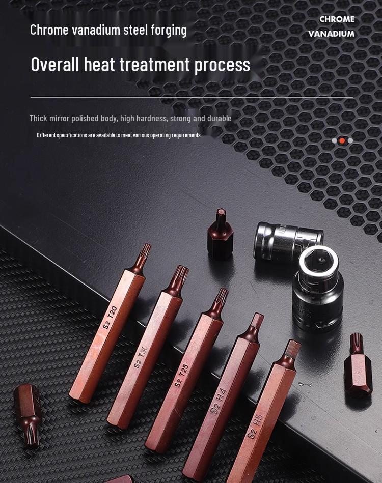 1/2'' Hex Torx Extended 12-Point Impact Socket Set