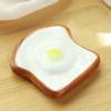 4-Piece Cute Ceramic Chopstick Rests, Stylish Tableware for Utensils, Gift (Bread)