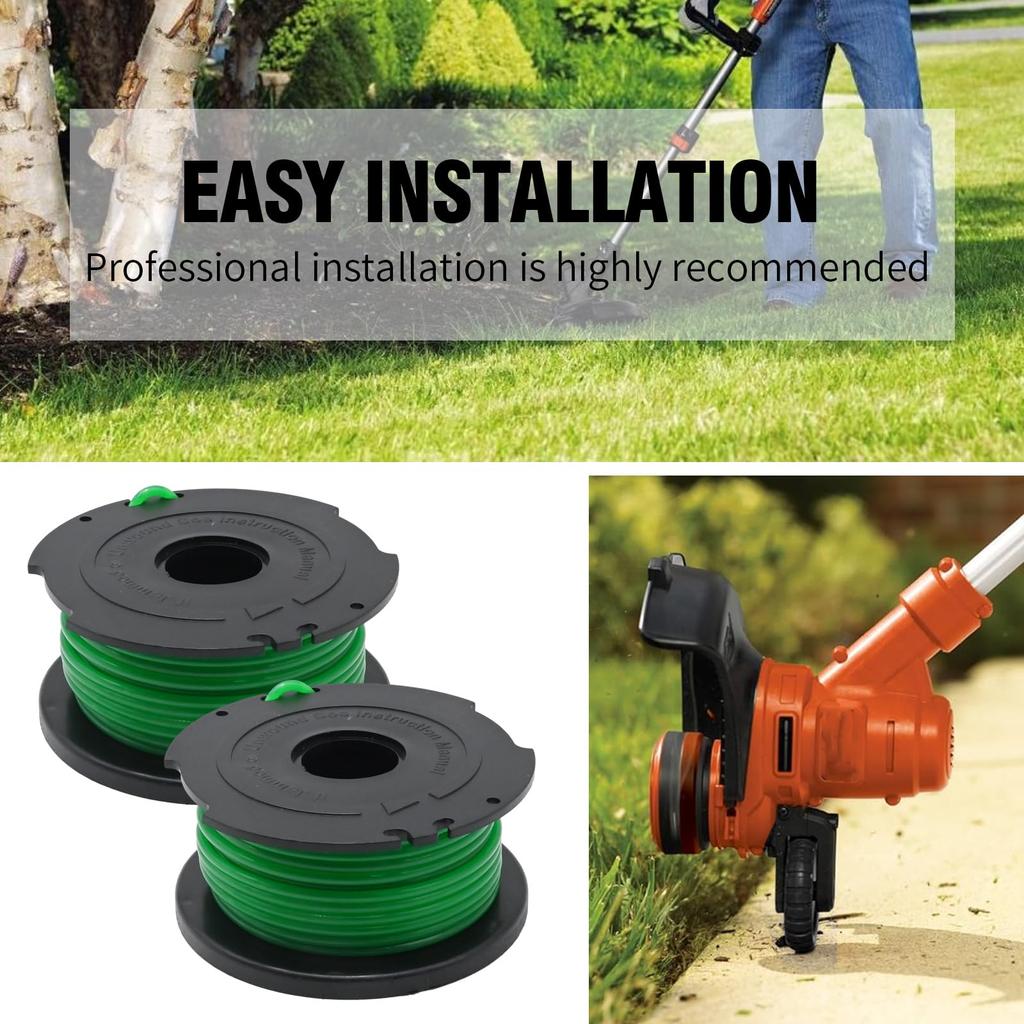 4Pcs Spool for Black & Decker GH3000/GH3000R/LST540/LST540B Lawn Mower Part,SF-080-BKP