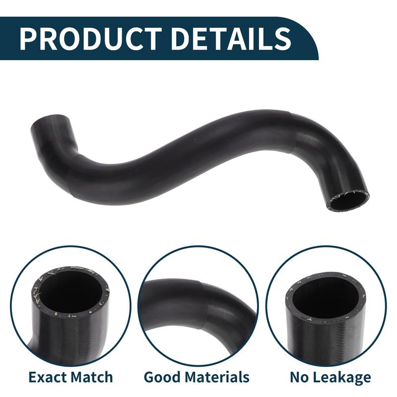 X Autohaux Radiator Hose Heater Hose for Land Rover Range Rover III (L322) 2002-2012 No.PCH503200 Rubber Water Pipe Black 1 Pc