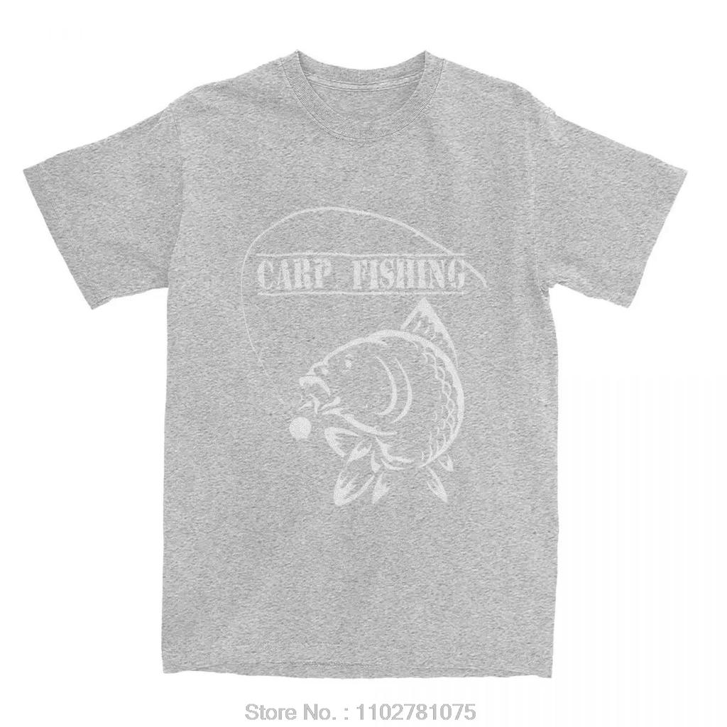 Summer Round Neck 3D Carp Fish Print Top Fashionable Casual Short Sleeved Men's T-shirts